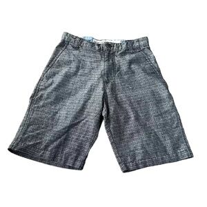 Distortion Boys Size 8 Shorts, Gray Black Striped